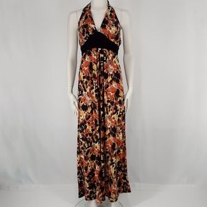 J.T.B. | Halter Empire Ankle Length Dress